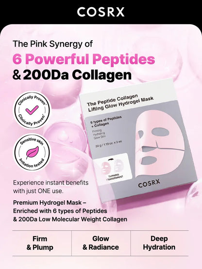COSRX The Peptide Collagen Lifting Glow Hydrogel Mask